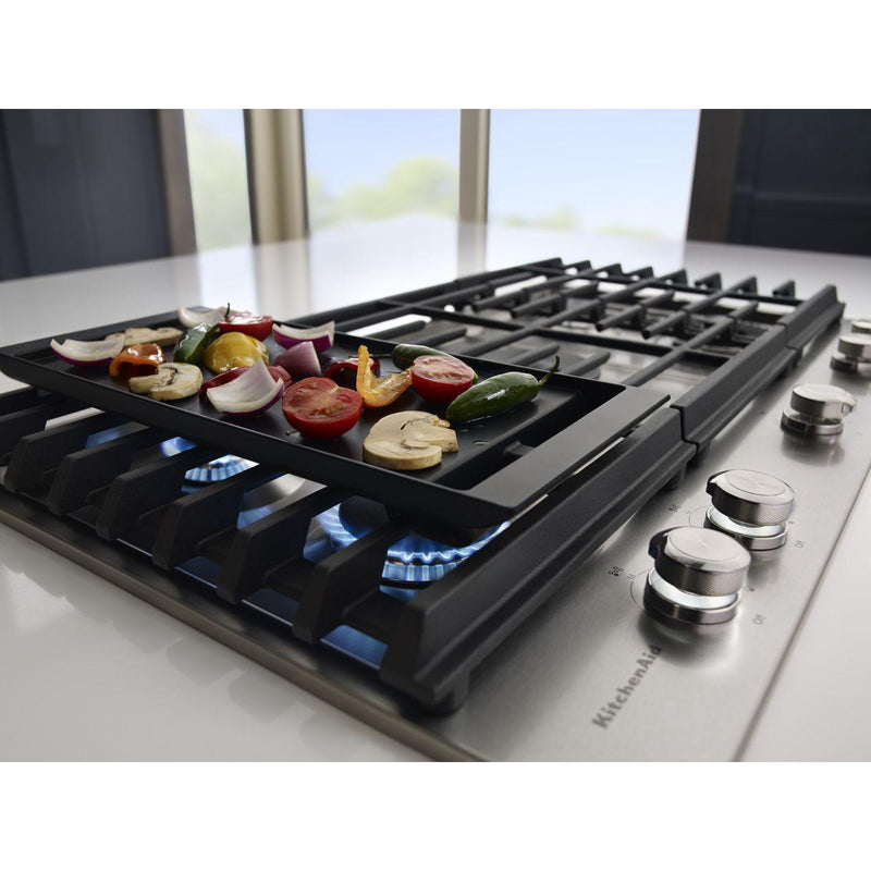KCGS950ESS by KitchenAid - 30 5-Burner Gas Cooktop with Griddle