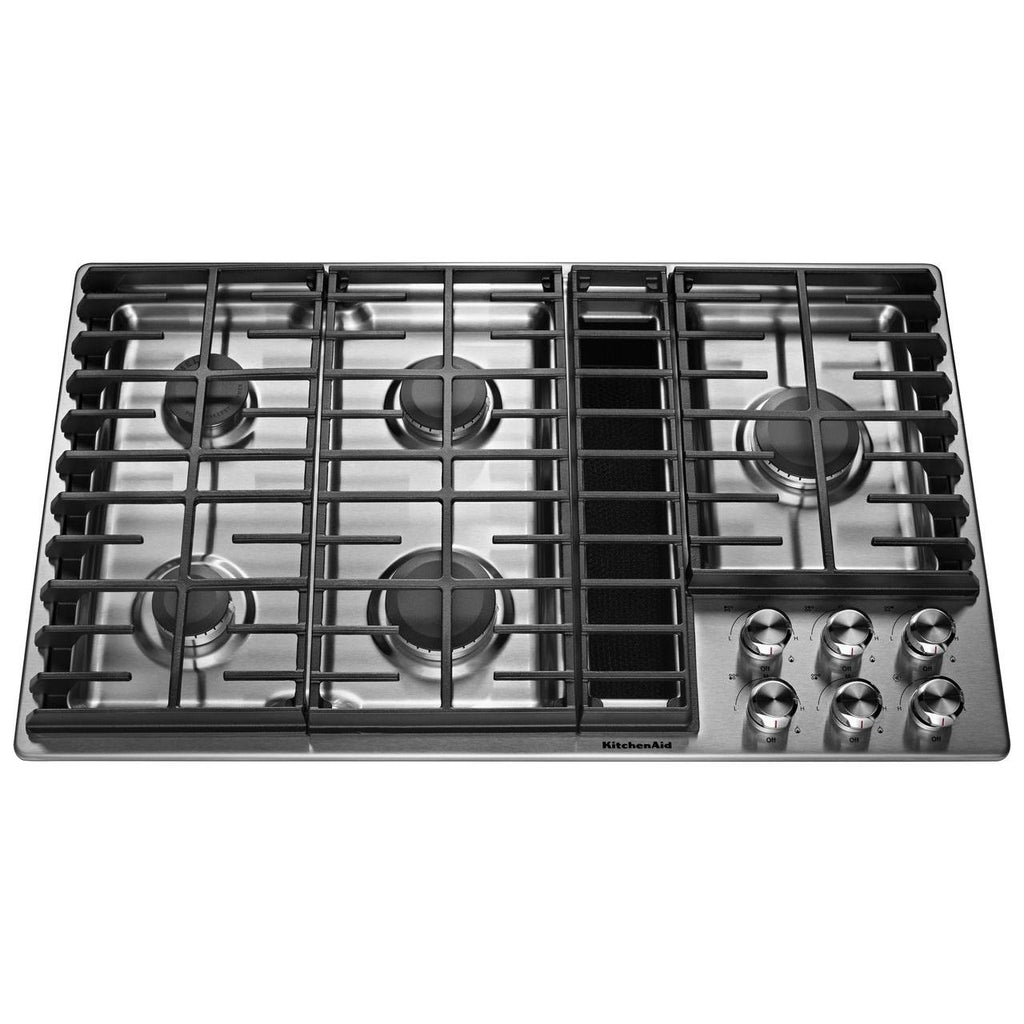 KitchenAid 36 Built-In Gas Cooktop Stainless Steel KCGS556ESS