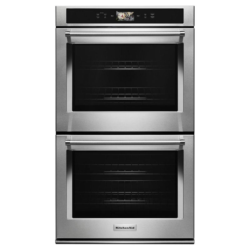 KitchenAid 30-inch, 10.0 cu.ft. Built-in Double Wall Oven with True Convection KODE900HSS IMAGE 1