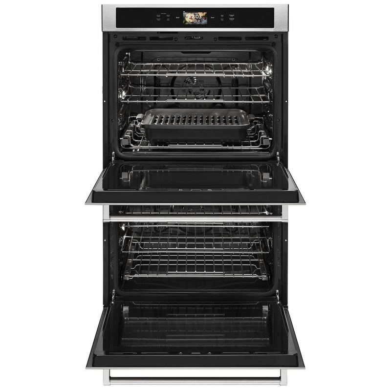 KitchenAid 30-inch, 10.0 cu.ft. Built-in Double Wall Oven with True Convection KODE900HSS IMAGE 3