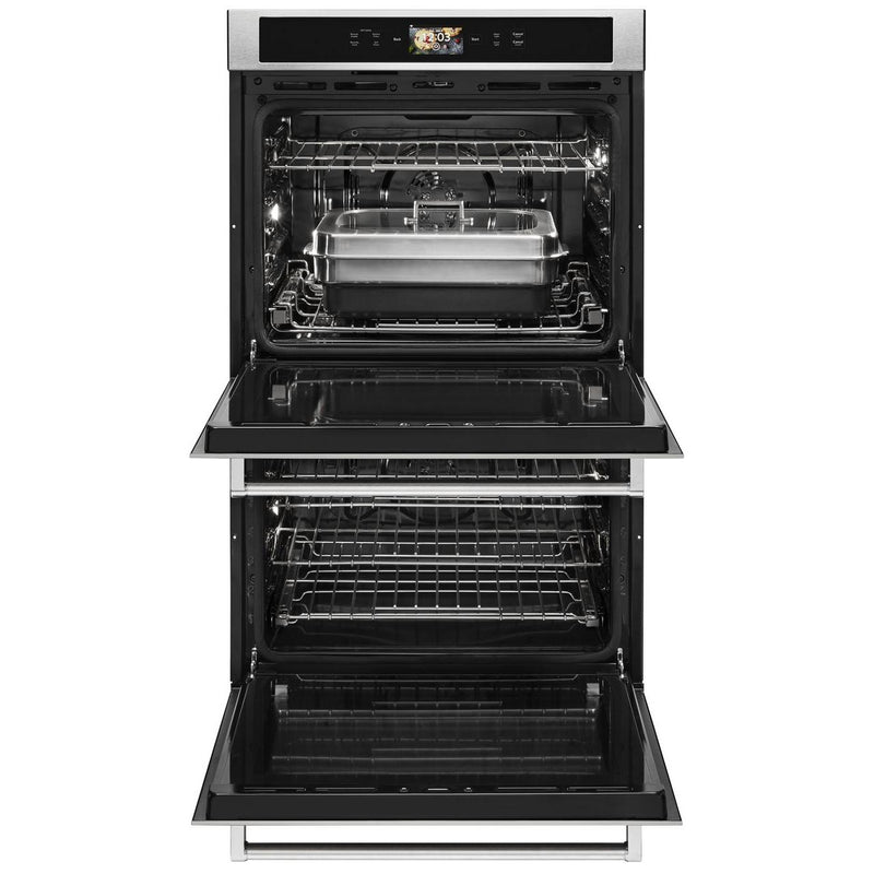 KitchenAid 30-inch, 10.0 cu.ft. Built-in Double Wall Oven with True Convection KODE900HSS IMAGE 4