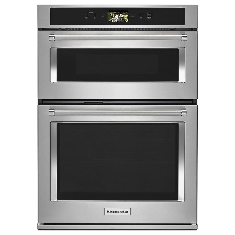 KitchenAid 30-inch, 6.4 cu.ft. Built-in Combination Oven with Even-Heat™ True Convection KOCE900HSS IMAGE 1