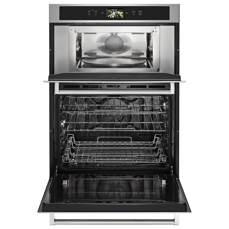 KitchenAid 30-inch, 6.4 cu.ft. Built-in Combination Oven with Even-Heat™ True Convection KOCE900HSS IMAGE 2
