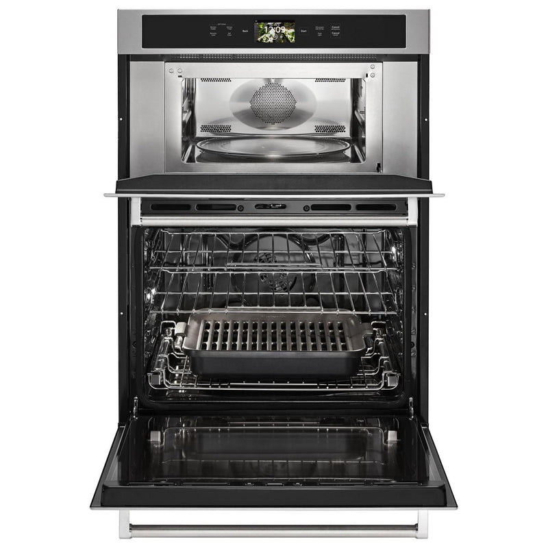 KitchenAid 30-inch, 6.4 cu.ft. Built-in Combination Oven with Even-Heat™ True Convection KOCE900HSS IMAGE 3