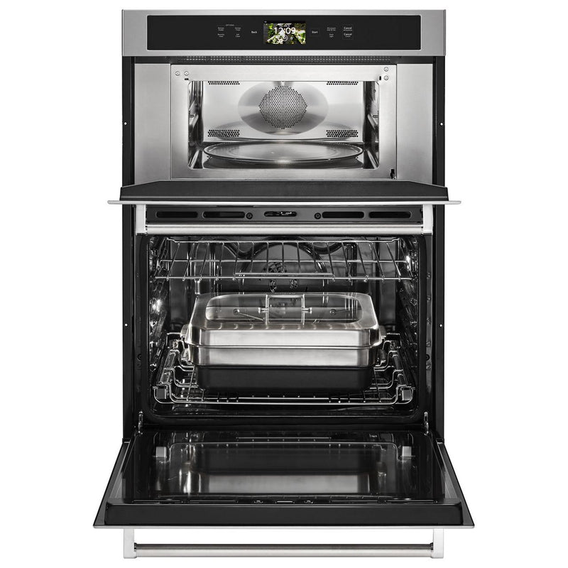 KitchenAid 30-inch, 6.4 cu.ft. Built-in Combination Oven with Even-Heat™ True Convection KOCE900HSS IMAGE 4