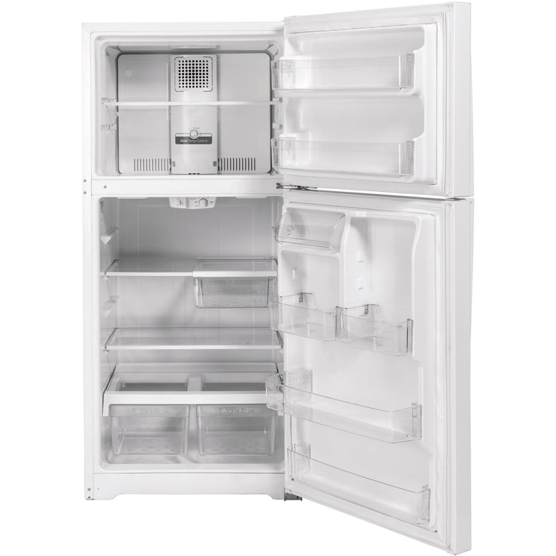 GE GIE19JSNRSS 30 Inch Top Freezer Refrigerator with 19.2 cu. ft. Capacity,  Edge-to-edge Glass Shelves, Deli Drawer, Spillproof Freezer Floor, Upfront  Controls, LED Lighting, Never Clean Condenser, Icemaker, ADA Compliant, and  ENERGY