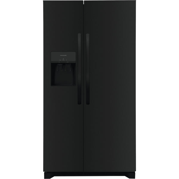 Frigidaire 36-inch, 25.6 cu.ft. Freestanding Side-by-Side Refrigerator with Ice and Water Dispensing System FRSS2623AB IMAGE 1