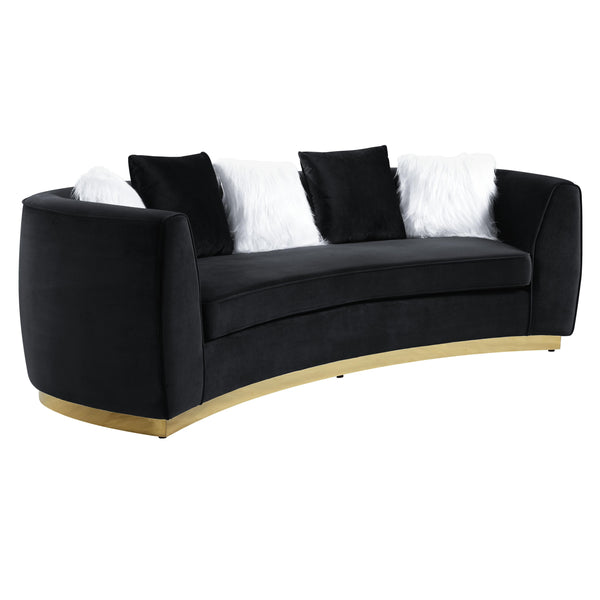 Acme Furniture Achelle Stationary Fabric Sofa LV01045 IMAGE 1